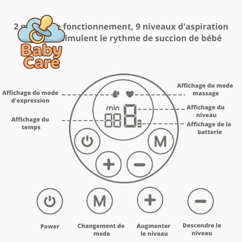 Tire lait Portable électrique sans fil, mains libres, sans bruit