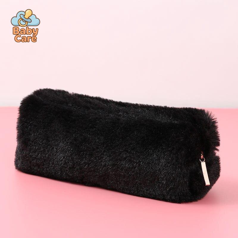 Trousse kawaii colorée en peluche