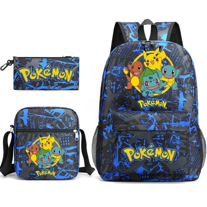 Cartable Pokemon Étanche 3 Pièces