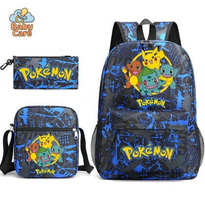 Cartable Pokemon Étanche 3 Pièces
