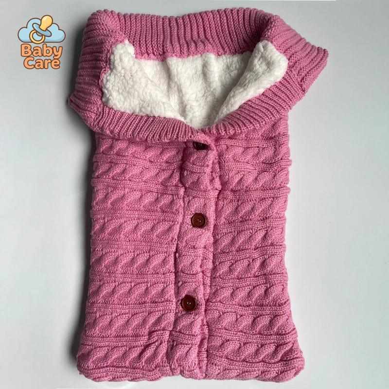 Nid d'ange bébé tricot à boutons
