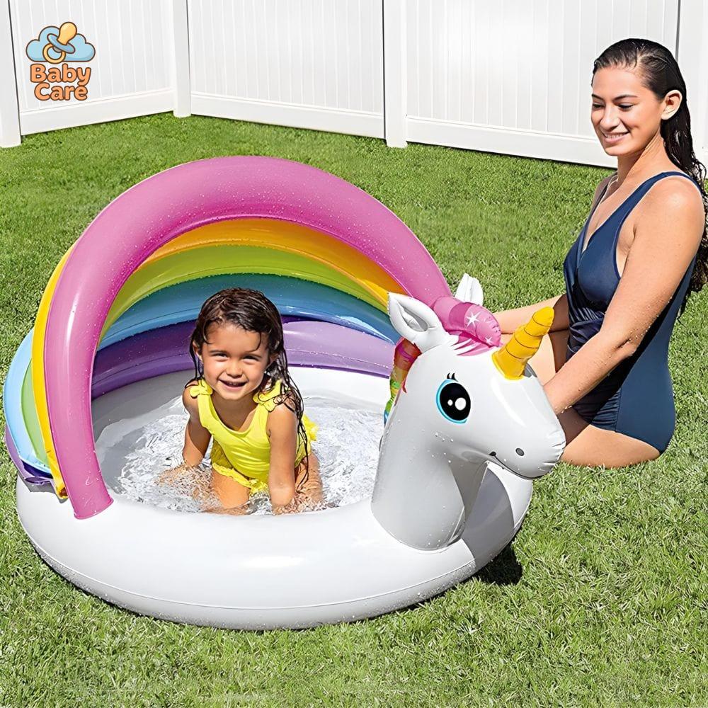 Piscine bébé et enfant gonflable licorne
