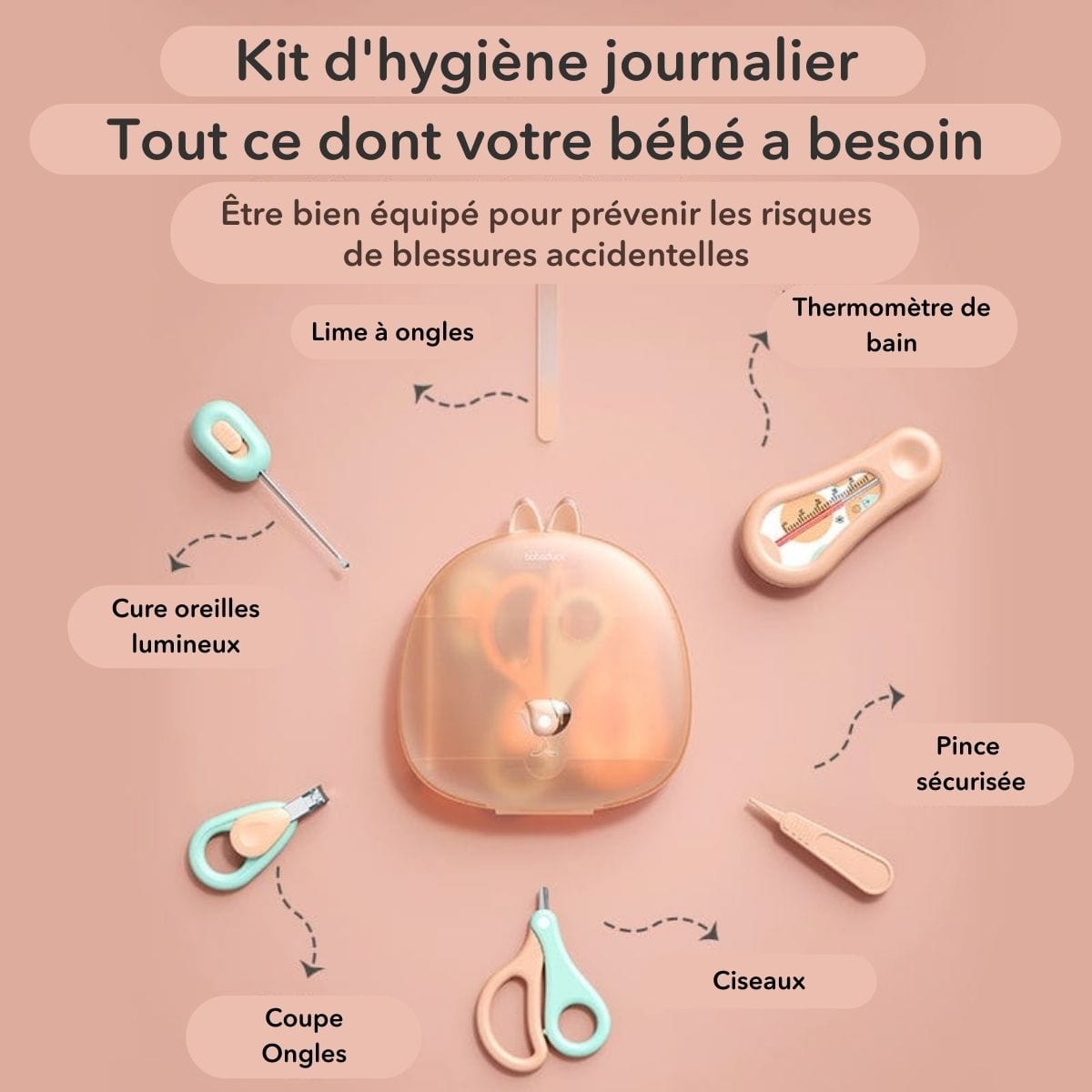 Trousse de soin bébé hygiène et toilette