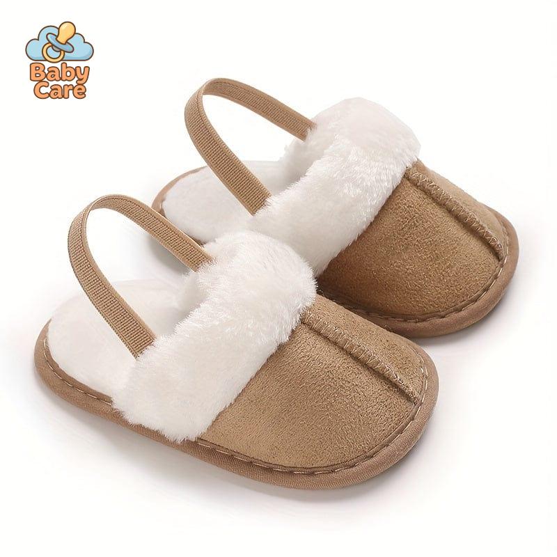 Chaussons Mignons en Peluche pour Bébés
