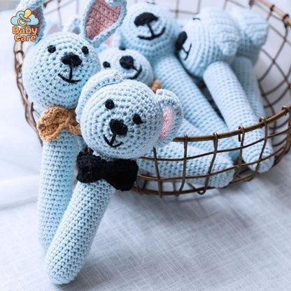 Hochet Chien en Coton Tricoté