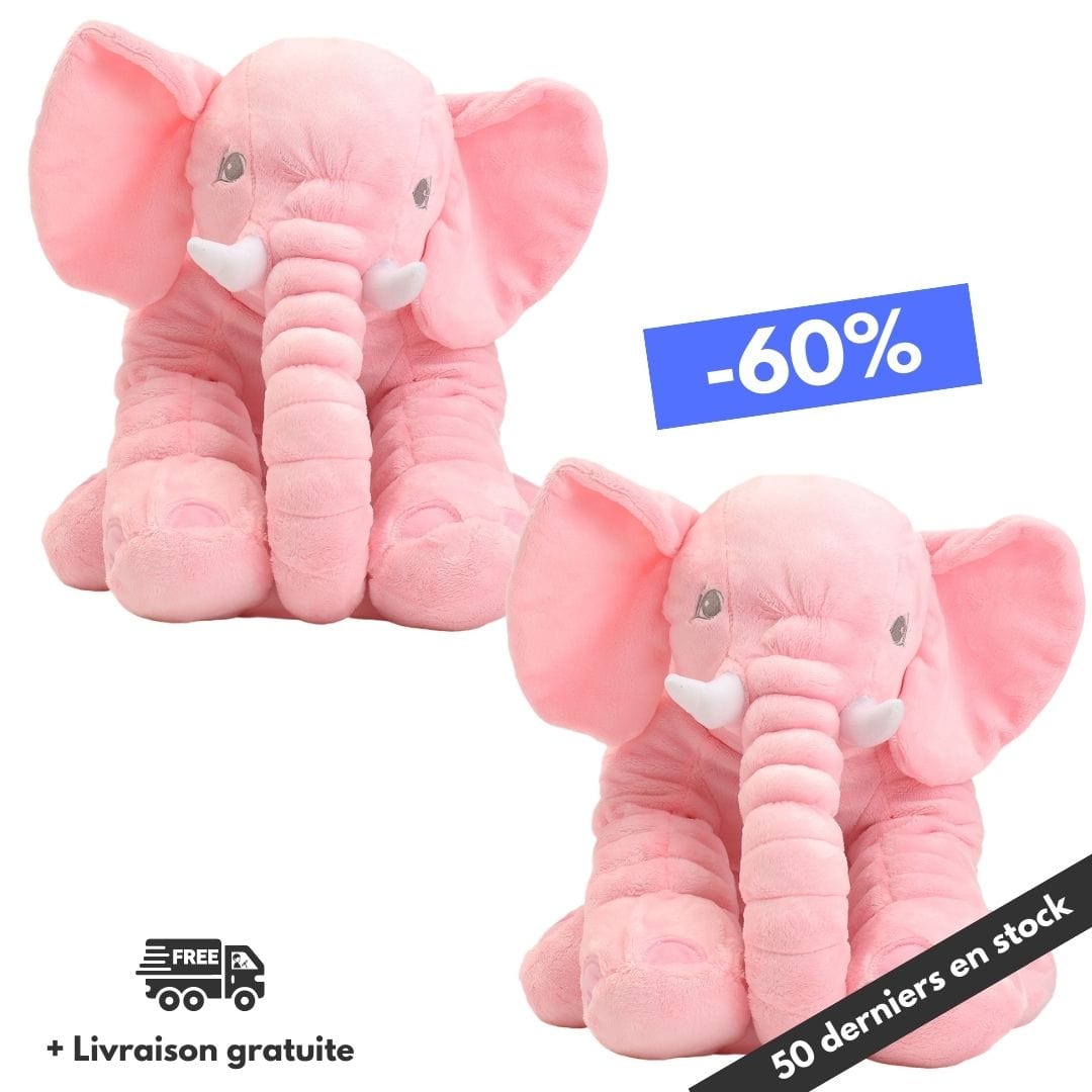 Peluche Éléphant Calin 60 cm | Bébé Filou