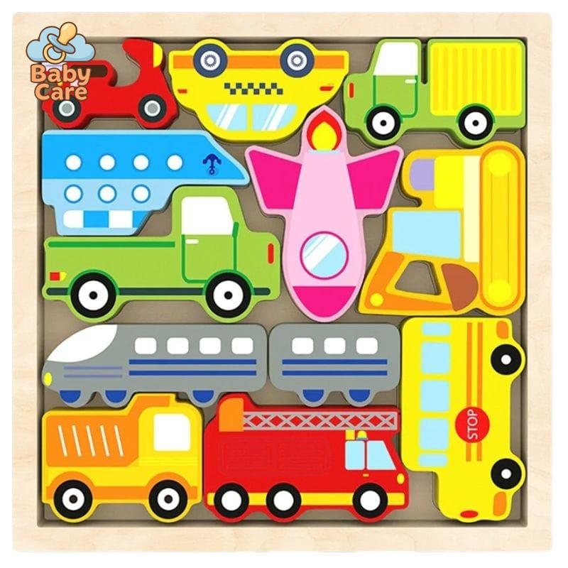Puzzle en bois et jouets à empiler