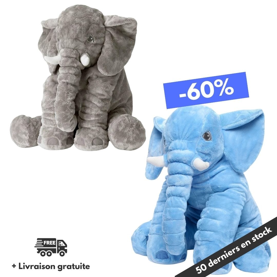 Peluche Éléphant Calin 60 cm | Bébé Filou