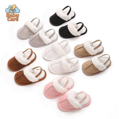 Chaussons Mignons en Peluche pour Bébés