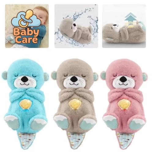 Ma Loutre Câlins Bonne nuit Peluche interactive, Doudou Loutre, Doudou qui respire, Peluche veilleuse Bébé musicale