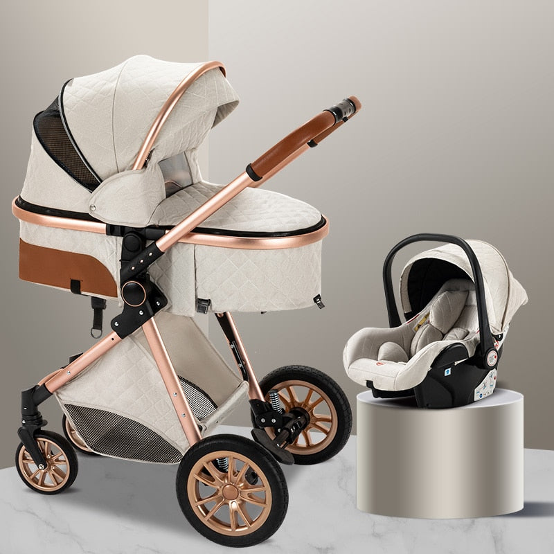 Poussette Trio 3 en 1 Royal – Poussette, Landau, Siège Auto et ses accessoires