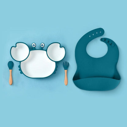 Assiette Silicone Bébé Crabe | Bébé Filou