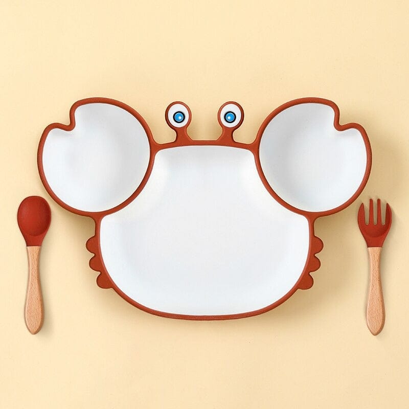 Assiette Silicone Bébé Crabe | Bébé Filou