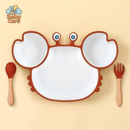 Assiette Silicone Bébé Crabe | Baby Care
