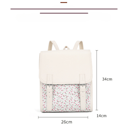 Cartable 34cm motifs à fleur