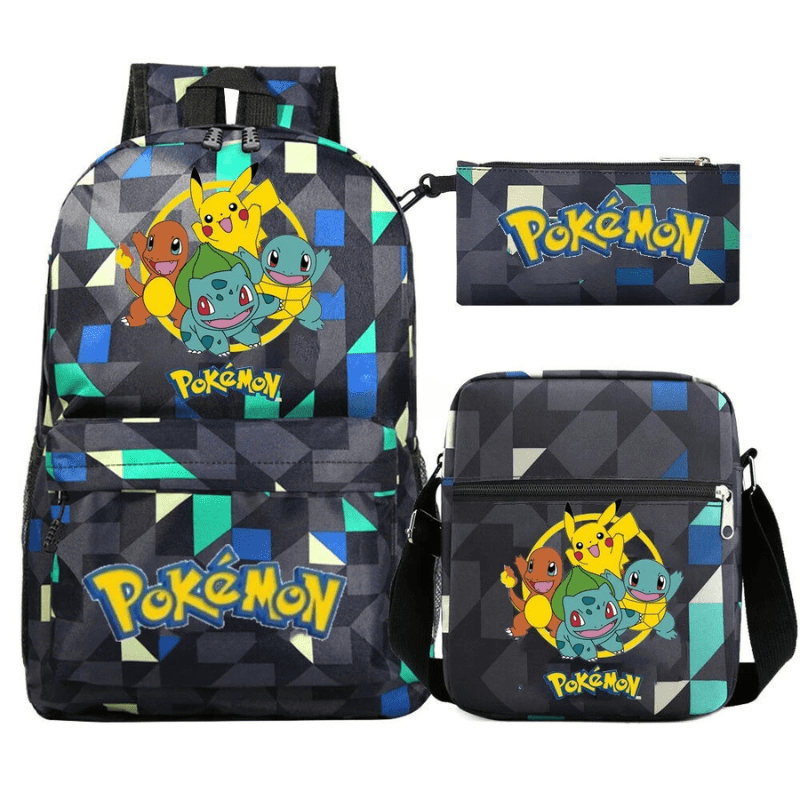 Cartable Pokemon Étanche 3 Pièces