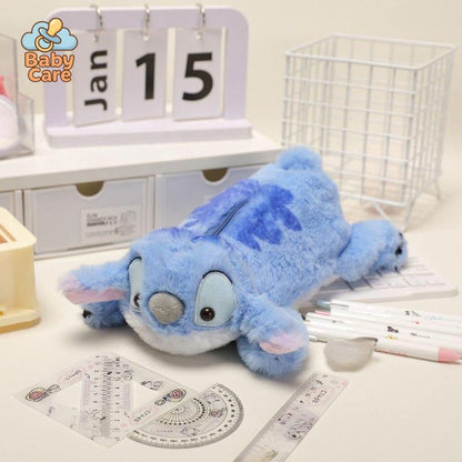 Trousse Stitch couché en peluche