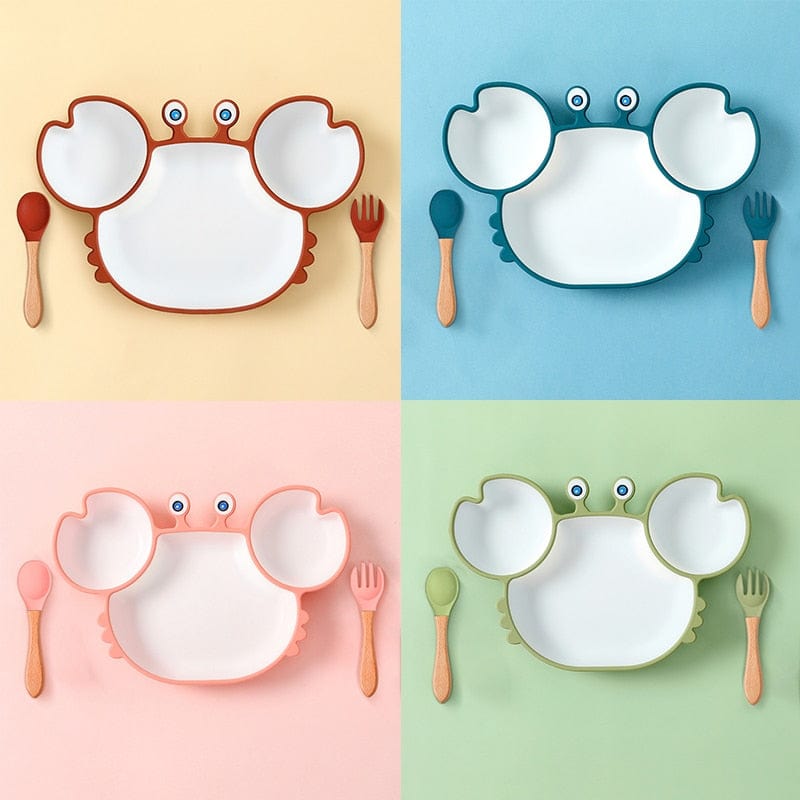 Assiette Silicone Bébé Crabe | Bébé Filou