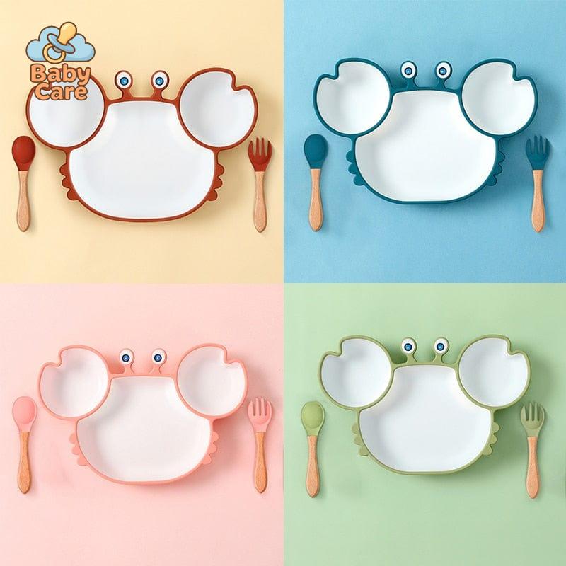Assiette Silicone Bébé Crabe | Baby Care