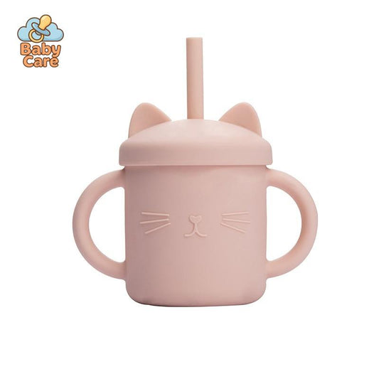 Tasse Paille en Silicone Chat | Baby Care