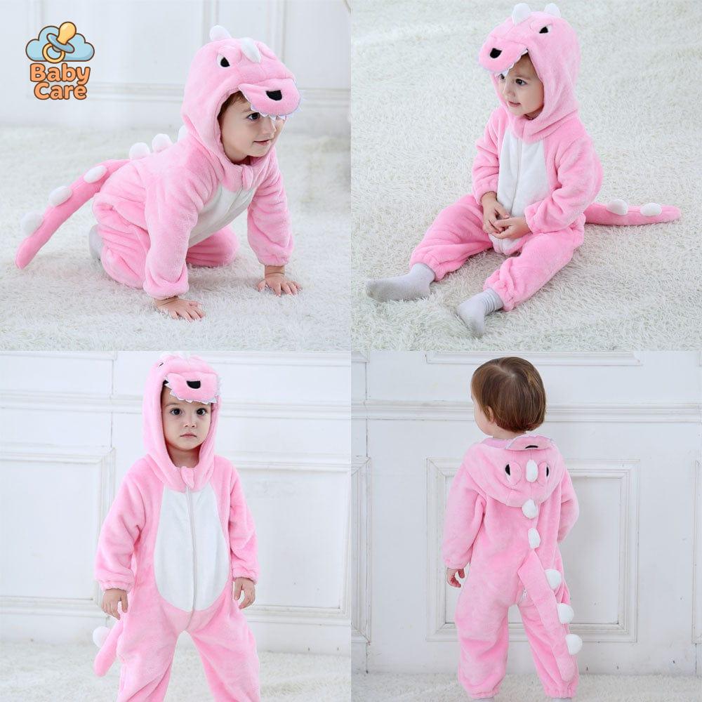 Déguisement Dinosaure Grenouillère Bébé Polaire Hiver
