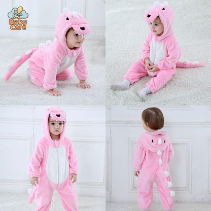Déguisement Dinosaure Grenouillère Bébé Polaire Hiver