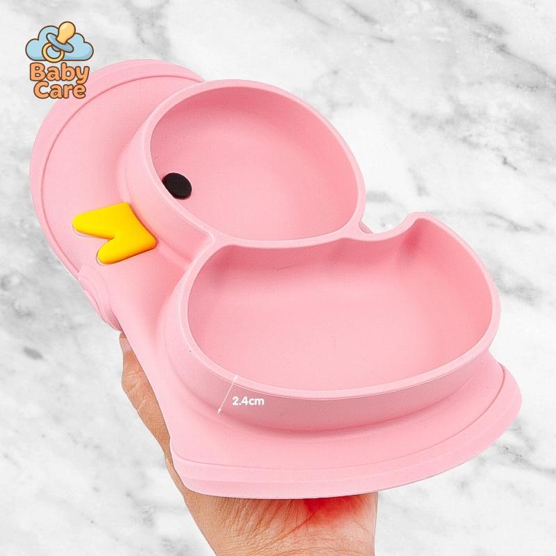 Coffret Repas Bébé en Silicone Canard | Baby Care