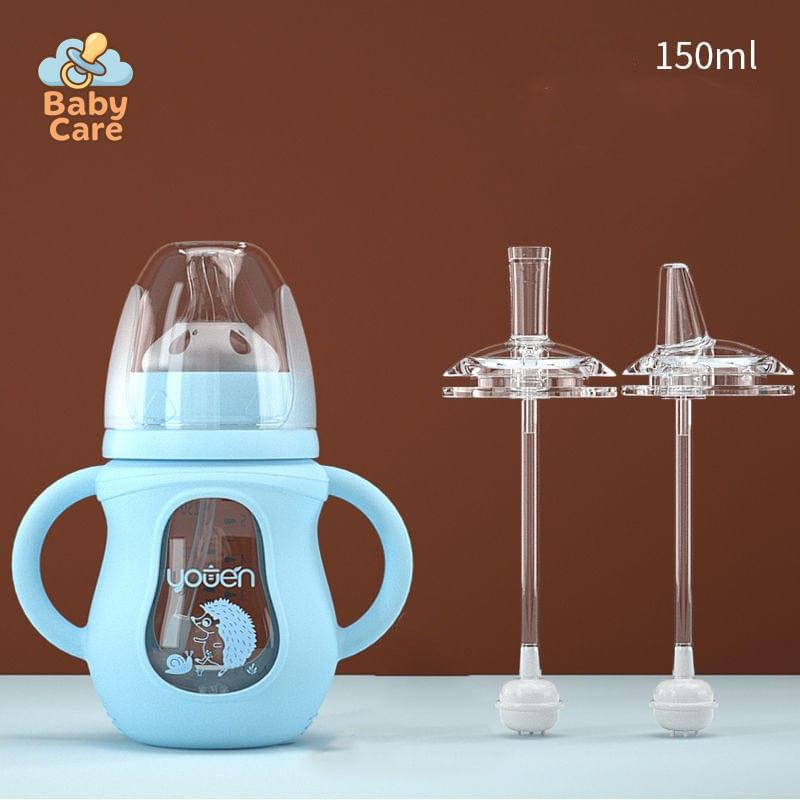 Biberon en verre protection silicone