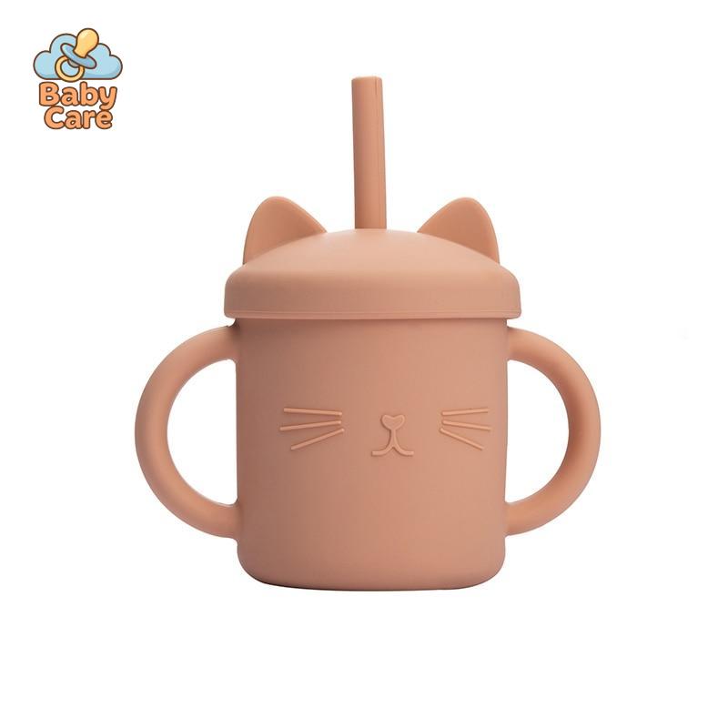Tasse Paille en Silicone Chat | Baby Care