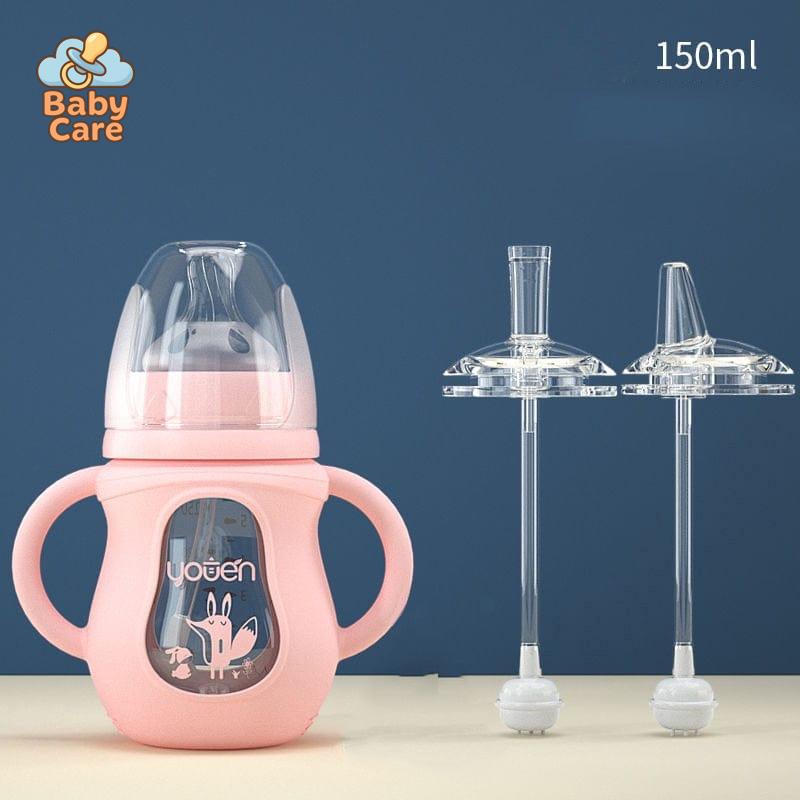Biberon en verre protection silicone