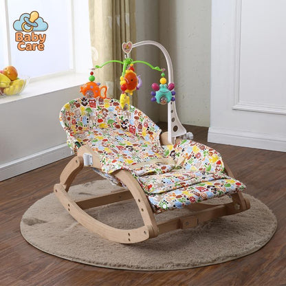 ECOWOOD - Balancelle Bébé Pliable en Bois | Baby Care