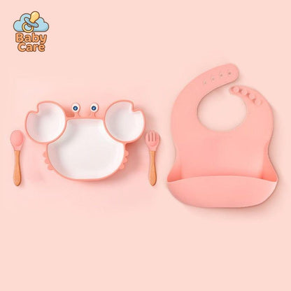 Assiette Silicone Bébé Crabe | Baby Care