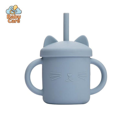 Tasse Paille en Silicone Chat | Baby Care