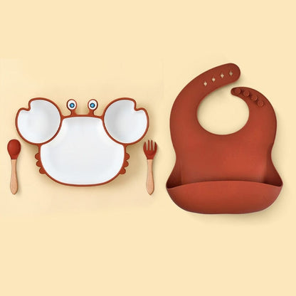 Assiette Silicone Bébé Crabe | Bébé Filou