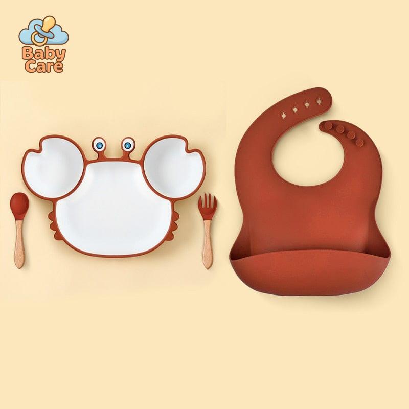Assiette Silicone Bébé Crabe | Baby Care