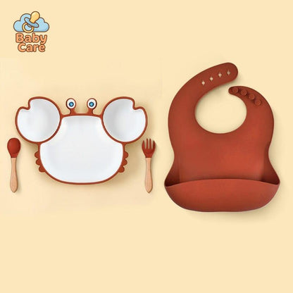 Assiette Silicone Bébé Crabe | Baby Care
