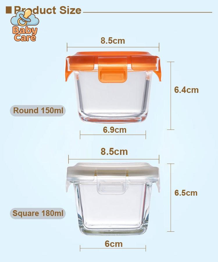 Petits pots bébé en verre (3 pièces)