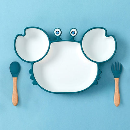 Assiette Silicone Bébé Crabe | Bébé Filou