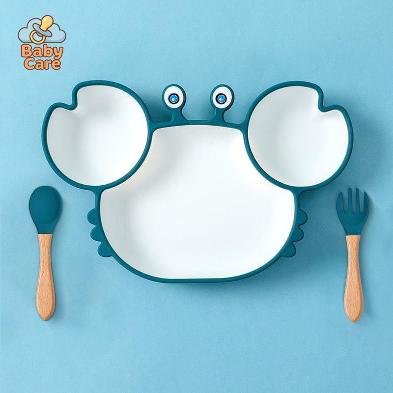 Assiette Silicone Bébé Crabe | Baby Care