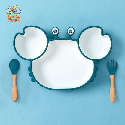Assiette Silicone Bébé Crabe | Baby Care