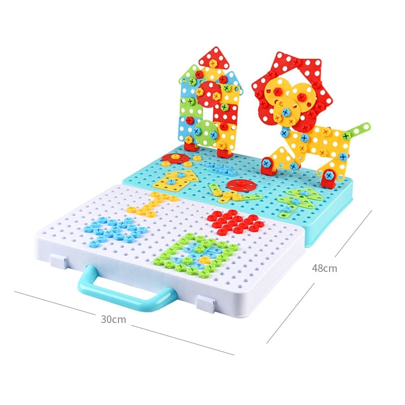 Jeu de construction électrique à visser 3D pour enfants