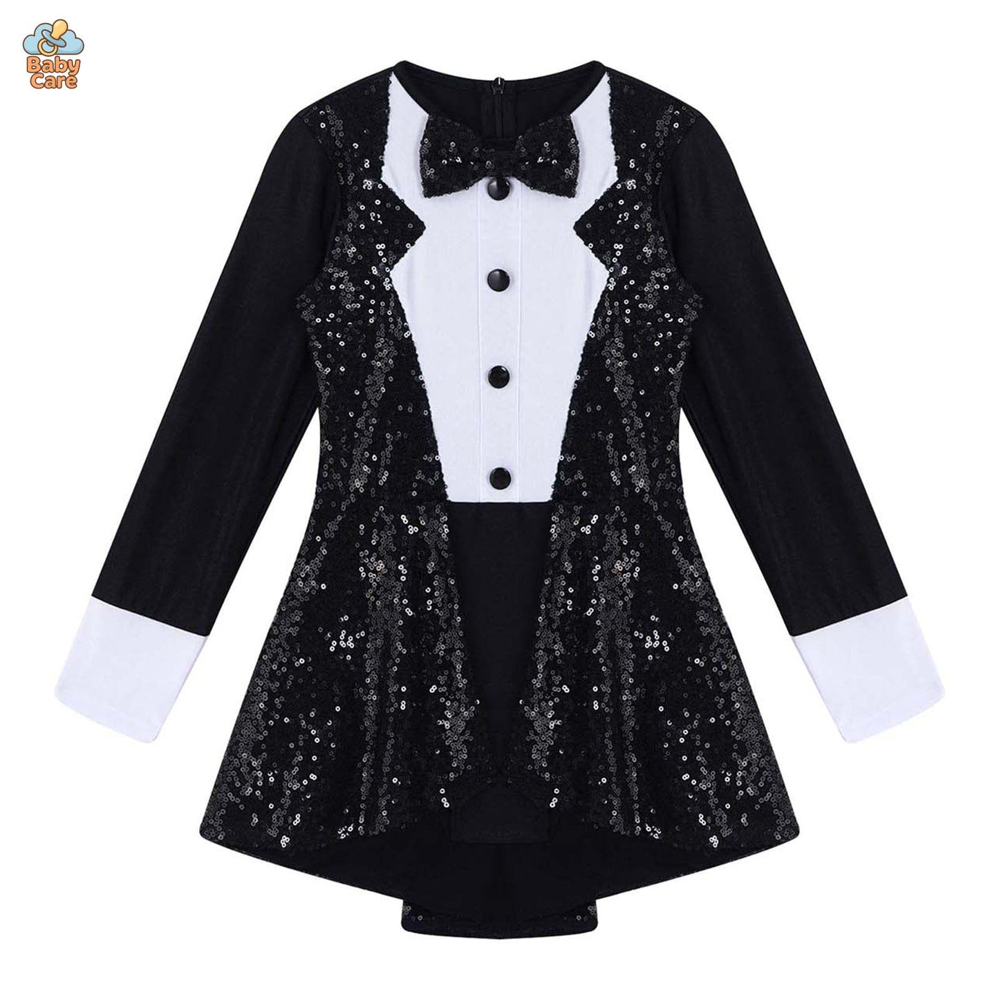 Déguisement de magicien Fille avec Paillettes Élégantes