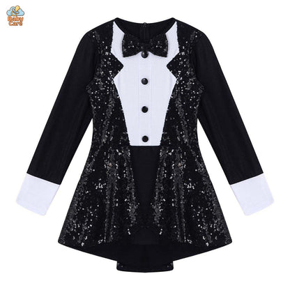 Déguisement de magicien Fille avec Paillettes Élégantes