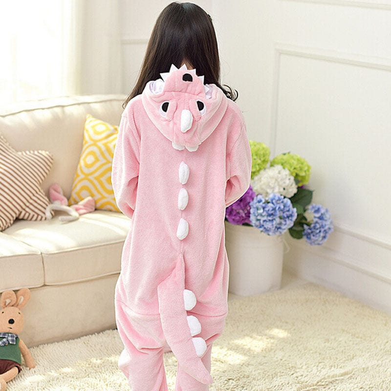 Déguisement Dinosaure Enfant Kigurumi Rouge Chaud