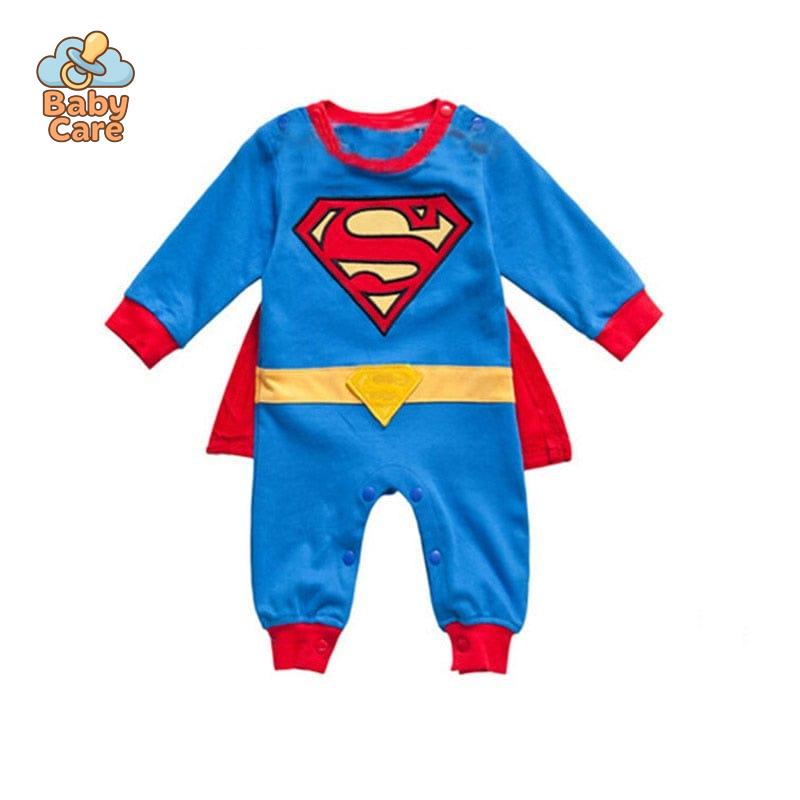 Déguisement carnaval super man bébé avec cape
