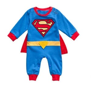 Déguisement carnaval super man bébé avec cape