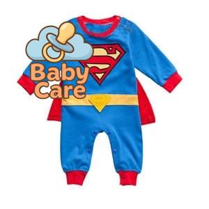 Déguisement carnaval super man bébé avec cape