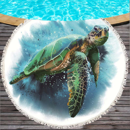 Serviette de Plage Tortue Ronde - Rêve