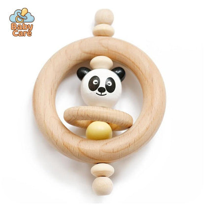 Coffret Jeux en Bois 3 Pièces avec Hochet