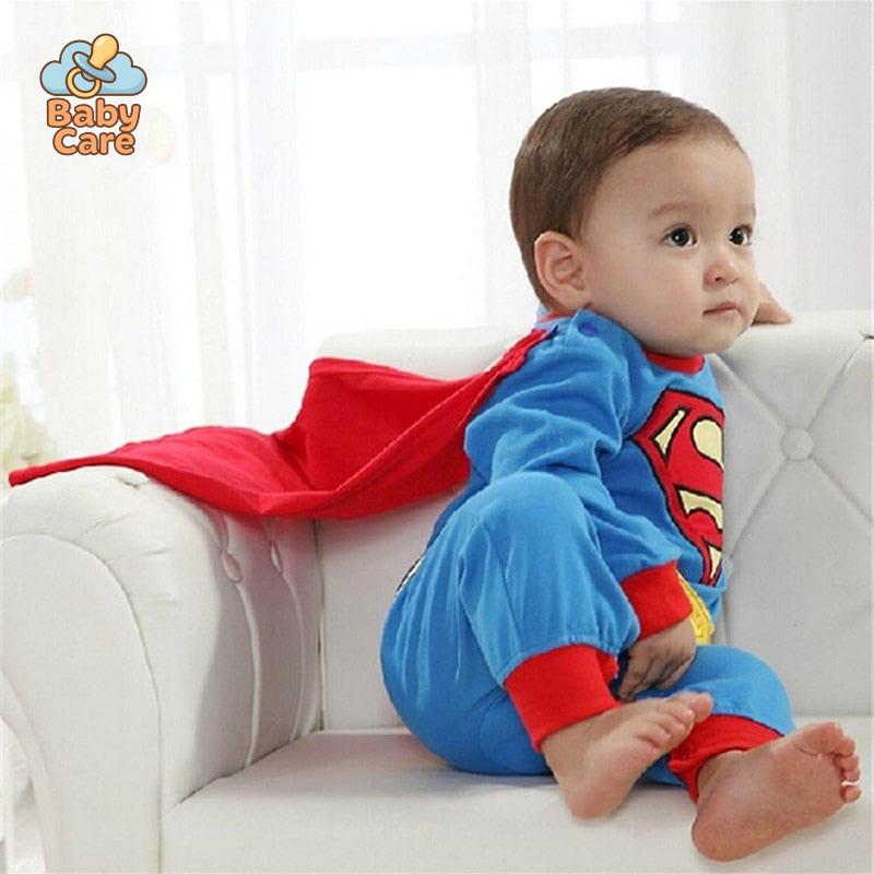 Déguisement carnaval super man bébé avec cape
